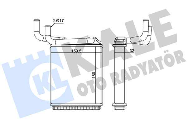 Mitsubishi Canter Kalorifer Radyatörü 1998-2006